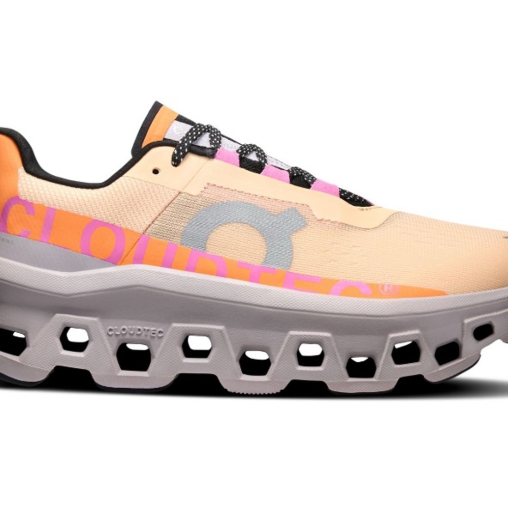 On Running Women’s CloudTec Athletic Shoe in Peach, Pink, Gray